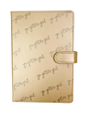 A5 Premium Lined Notebook - Magnet Closure-  Champagne Shimmer