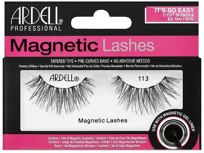 Ardell Magnetic Lashes False Eyelashes Tapered Tips BLack 113
