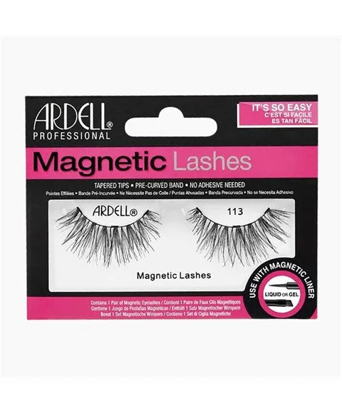 Ardell Magnetic Lashes False Eyelashes Tapered Tips BLack 113