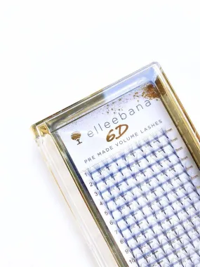 Elleebana 6D Mink Eyelash Extensions C Curl - 0.07/ 11mm