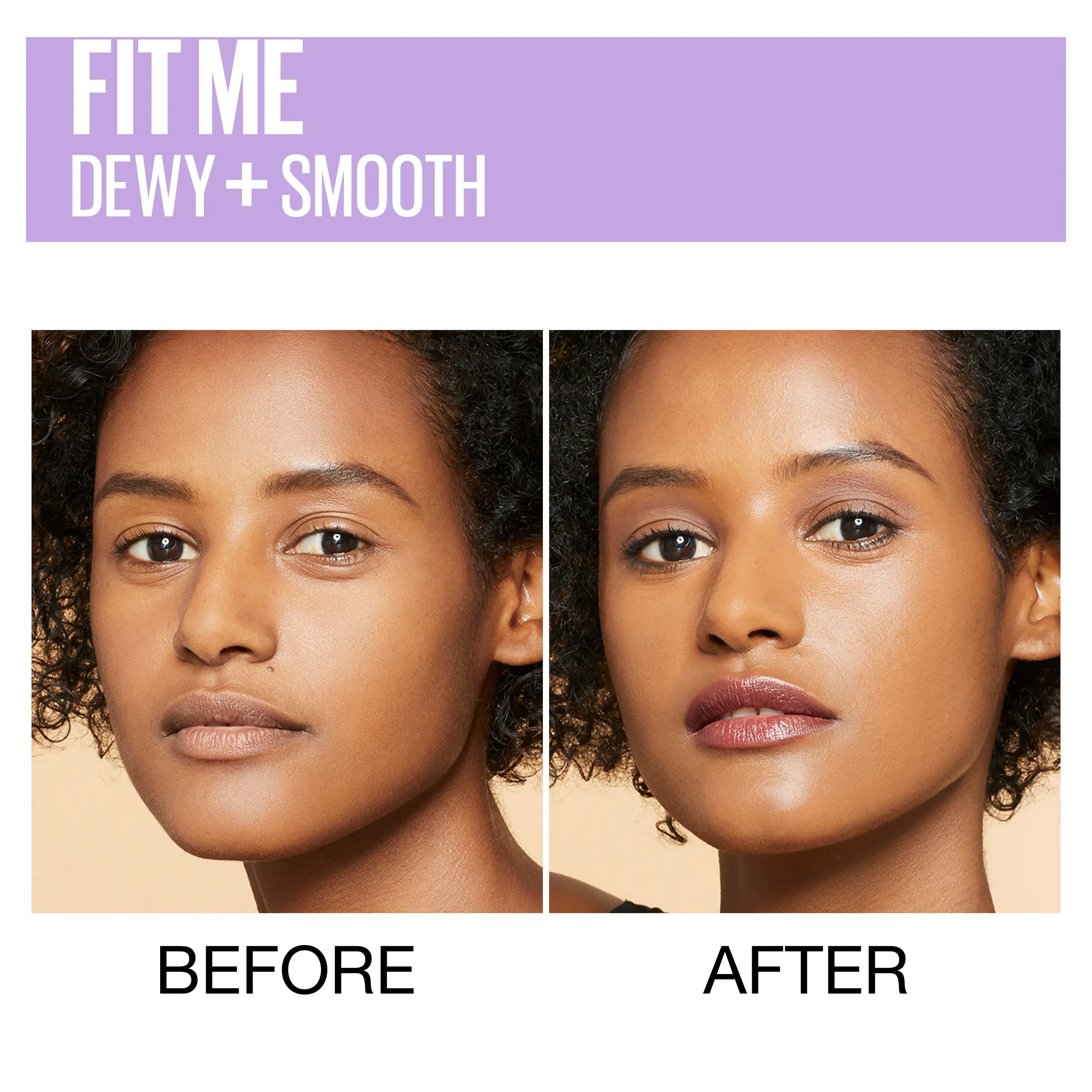 Maybelline Fit Me Dewy  & Smooth Luminous Liquid Foundation - Toffee 330 30mL