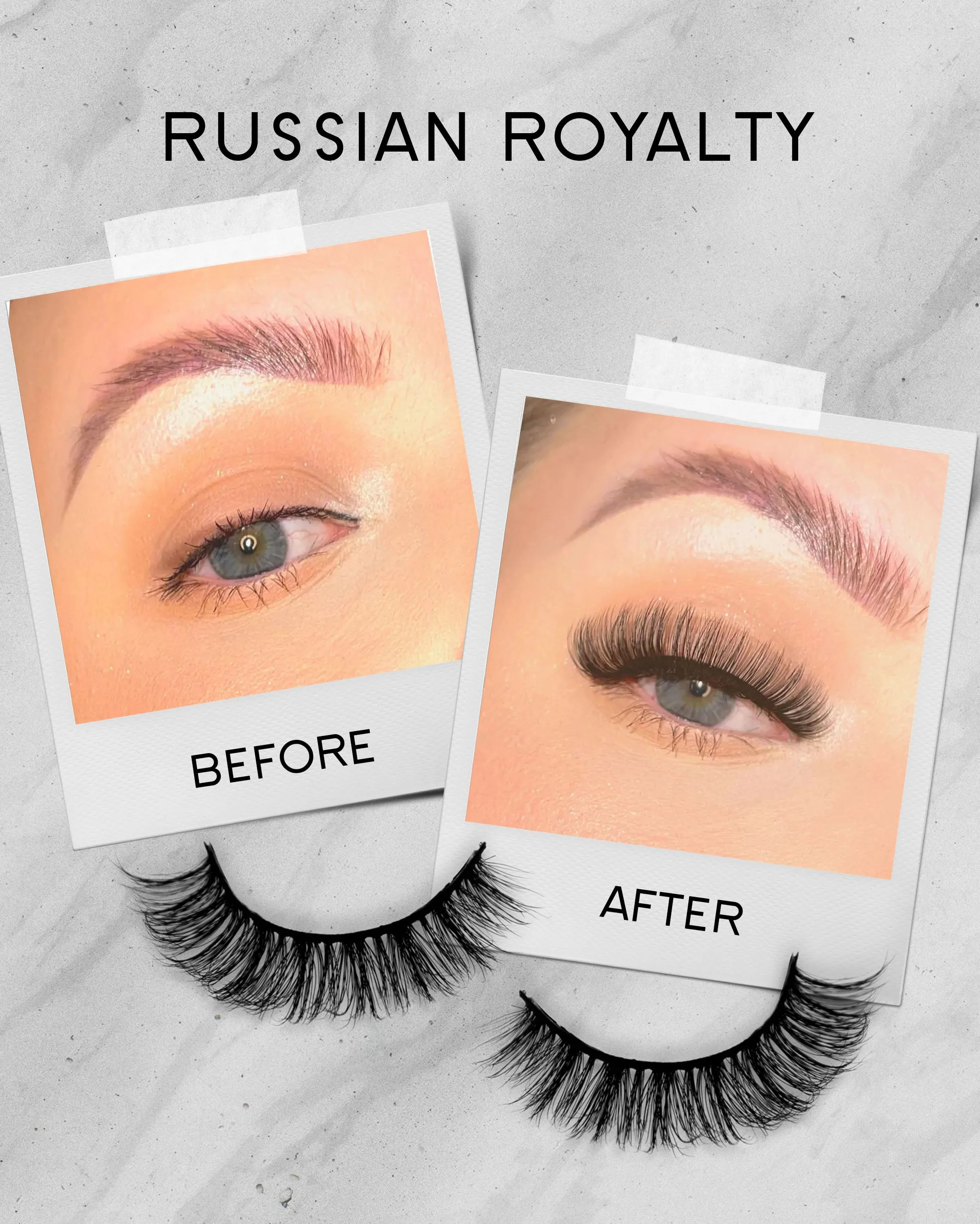 'Russian Royalty' Fluffy Lash Extension Strip Lashes