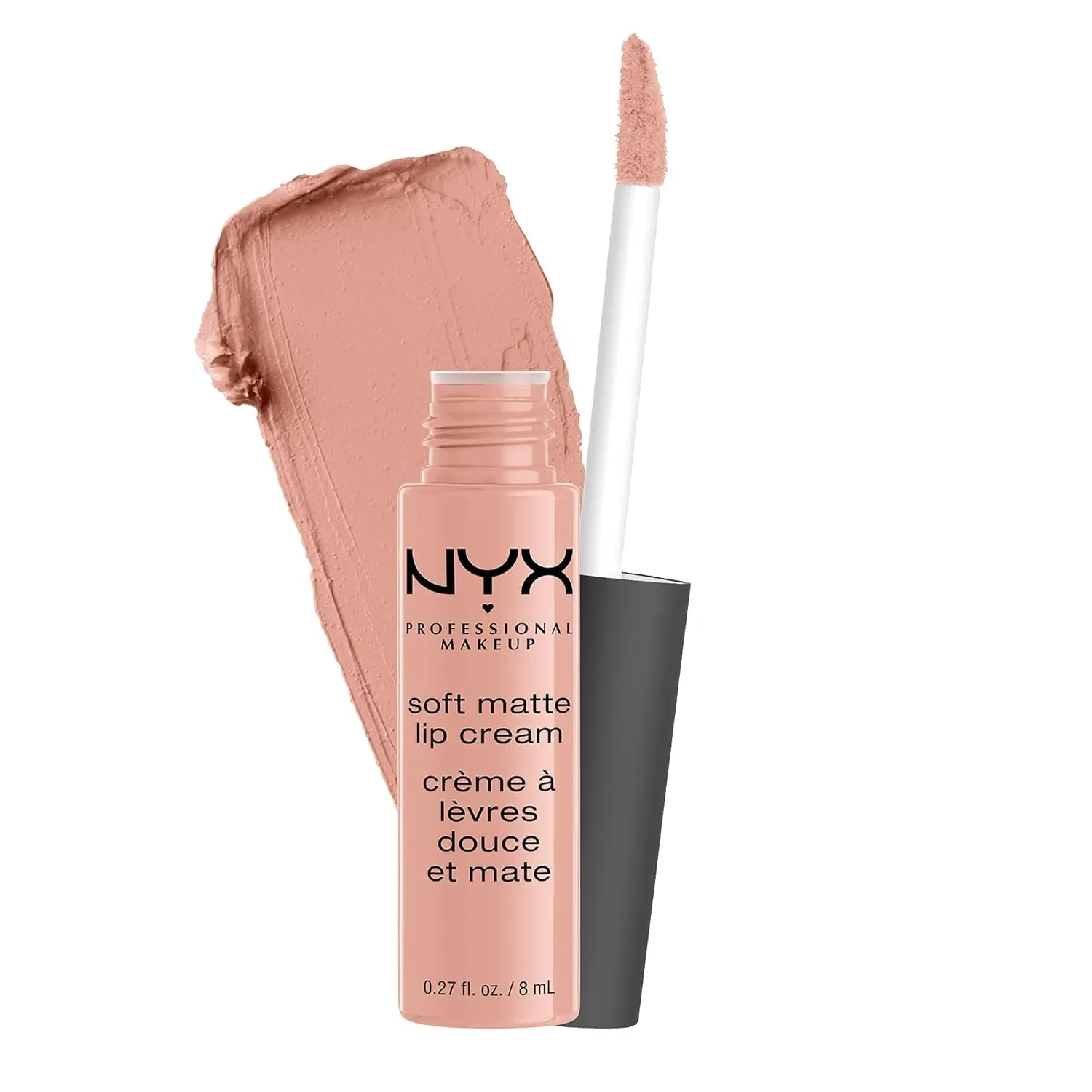 Velvety Matte Lip Cream, Airy Liquid Lipstick - Abu Dhabi (Rich Rose-Beige)