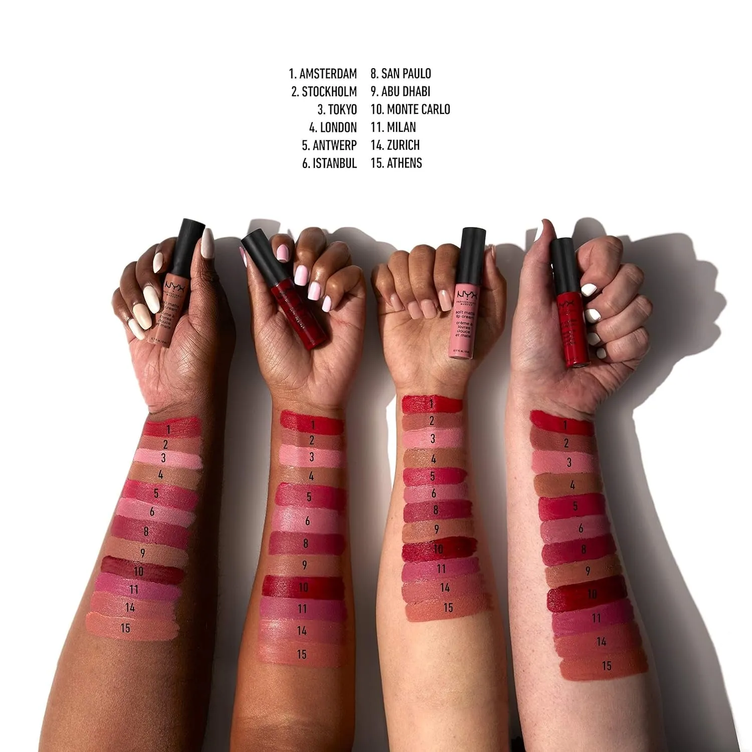 Velvety Matte Lip Cream, Airy Liquid Lipstick - Abu Dhabi (Rich Rose-Beige)