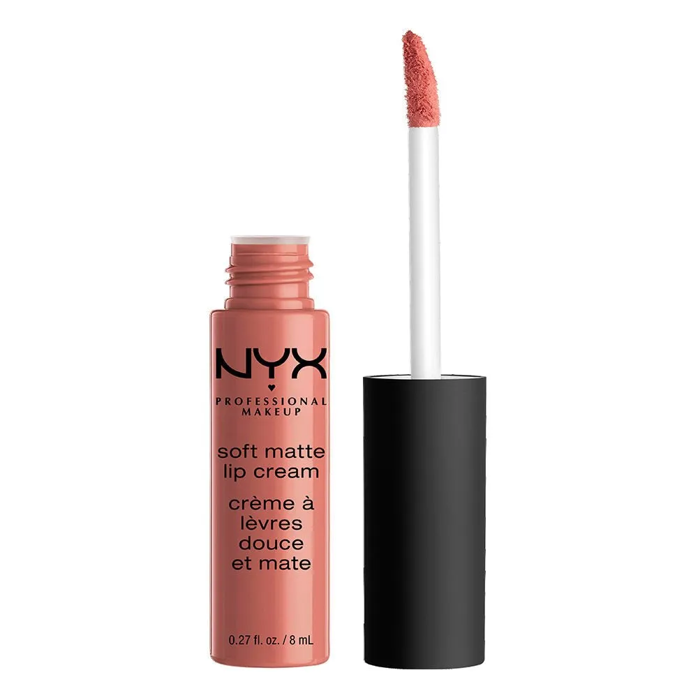 Velvety Matte Lip Cream, Airy Liquid Lipstick - Abu Dhabi (Rich Rose-Beige)