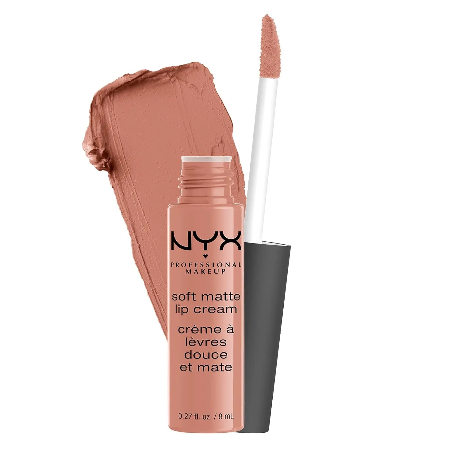 Velvety Matte Lip Cream, Airy Liquid Lipstick - Abu Dhabi (Rich Rose-Beige)
